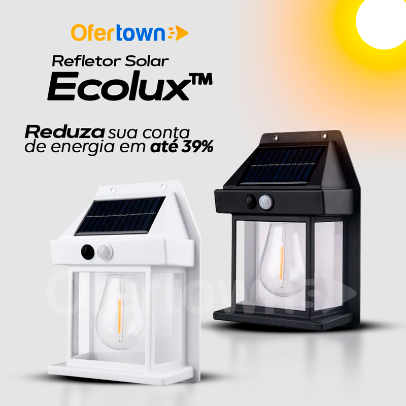 Kit Luminária refletor Solar - Ecolux™ (Esquenta Black Friday)