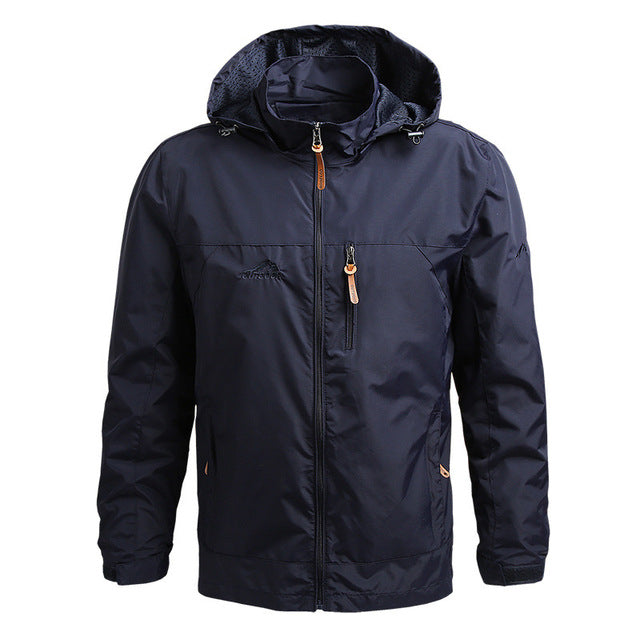 Jaqueta corta vento Impermeável Masculina Outoodor + Relogio Sanda Sport - Secagem rápida (PROMOÇÃO ESPECIAL)