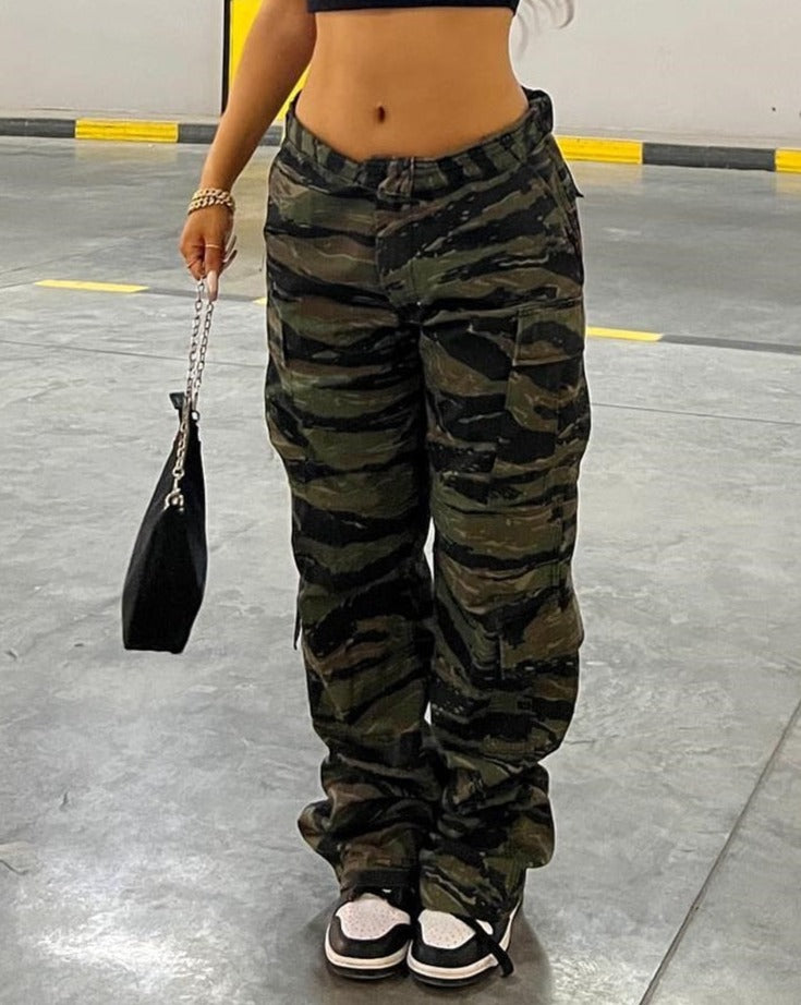 Calça Cargo Feminina Street Vintage Pants 2 em 1 (PROMOÇÃO EXCLUSIVA)