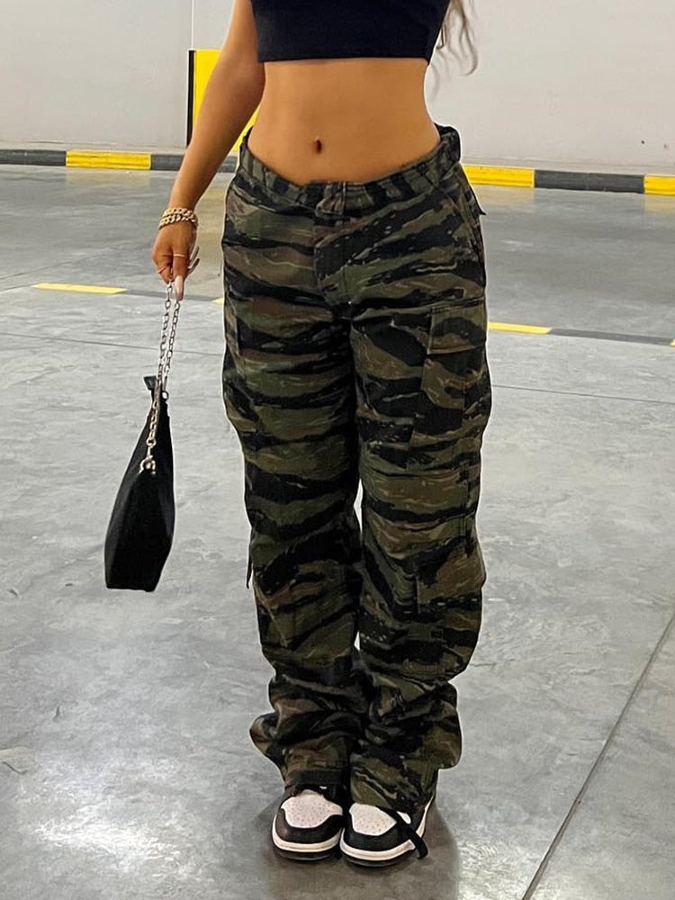 Calça Cargo Feminina Street Vintage Pants 2 em 1 (PROMOÇÃO EXCLUSIVA)